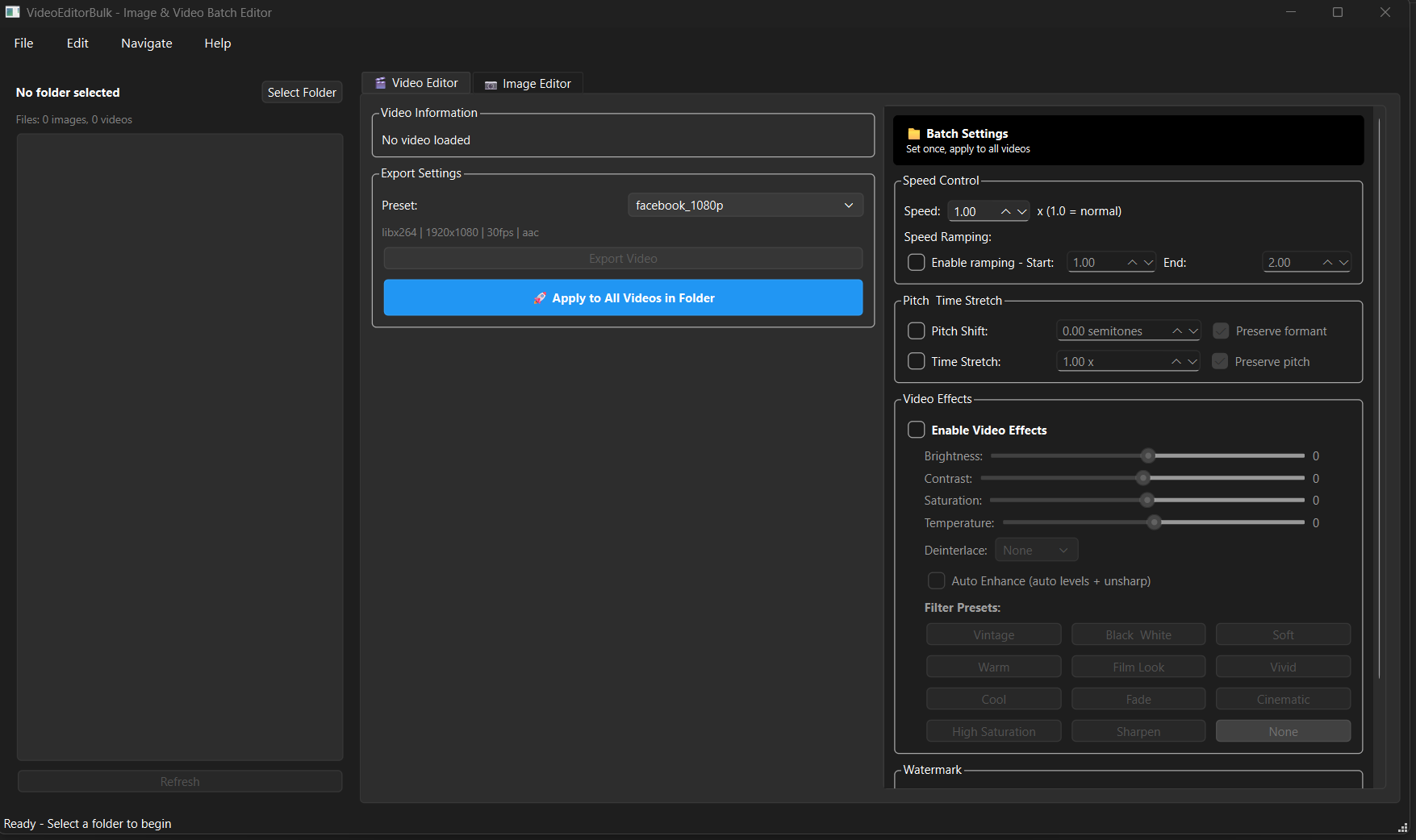 Facebook Bulk Editor