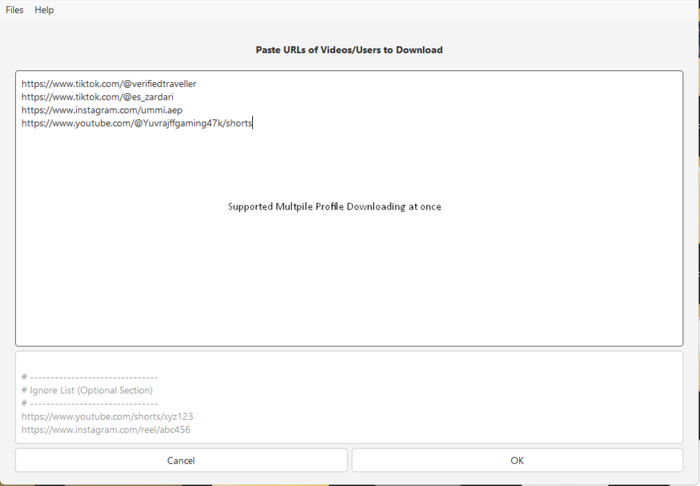 multpile links at once